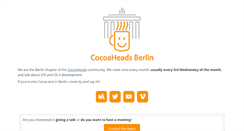 Desktop Screenshot of cocoaheads-berlin.org