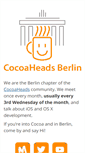Mobile Screenshot of cocoaheads-berlin.org